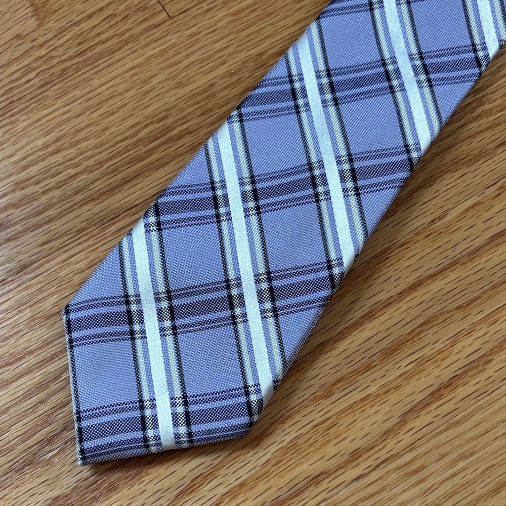 Classic Lavender Plaid Men's Tie